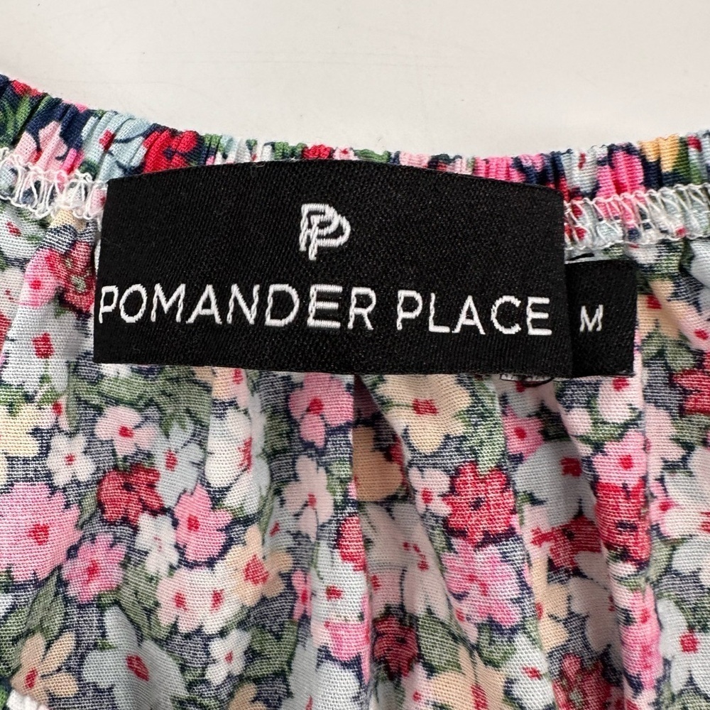 Tuckernuck Pomander Place Floral Puff Sleeve Blouse Medium - Picture 3 of 5